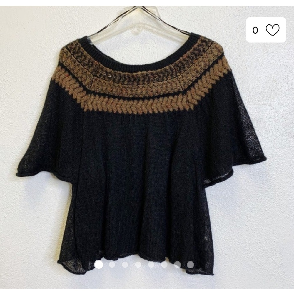 Free People Bufferlfy Sleeve Sweater S